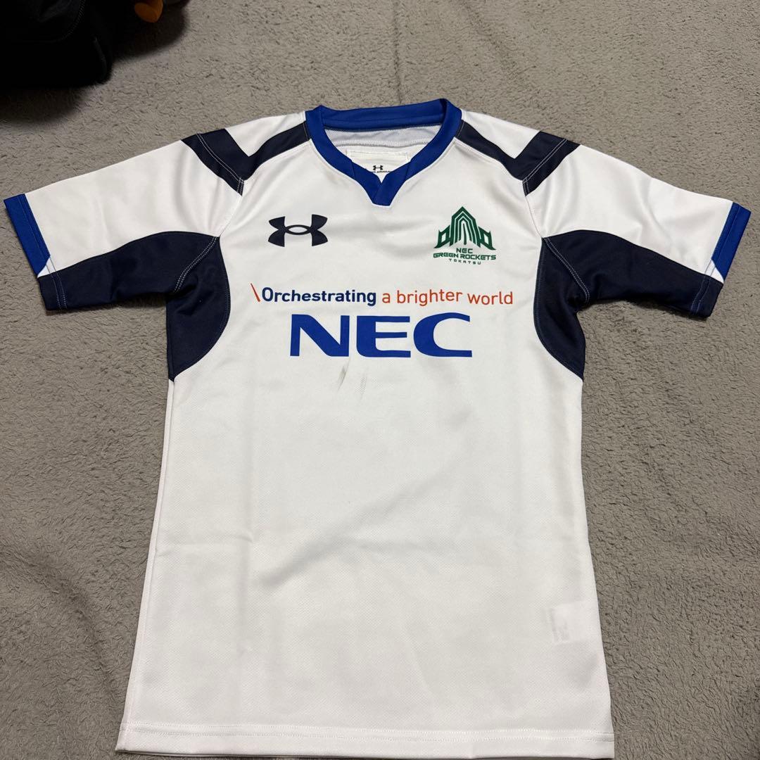 Under Armour ラガーシャツ Lサイズ ホワイト/ネイビー