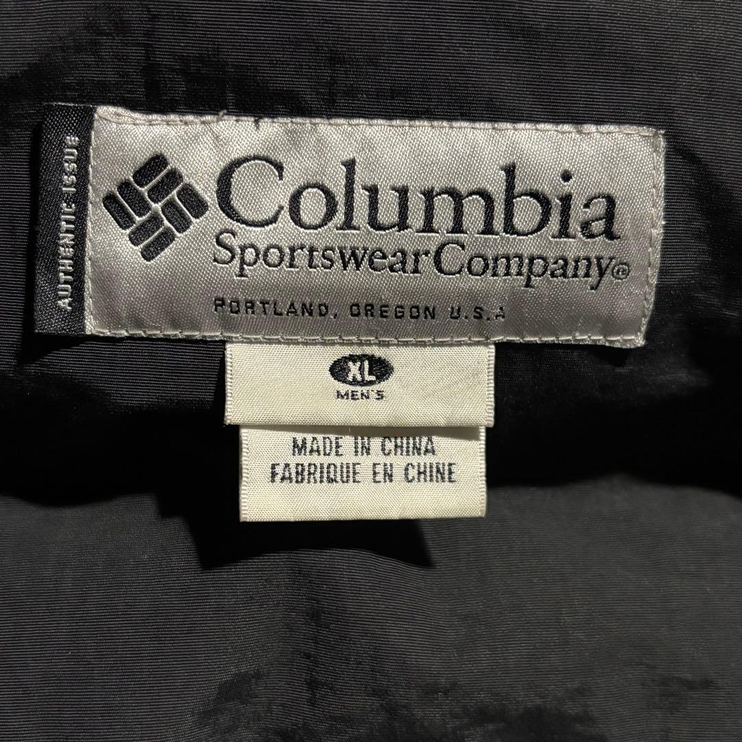 極肉厚 00s Columbia コロンビア　ダウンジャケット　ブラック　黒