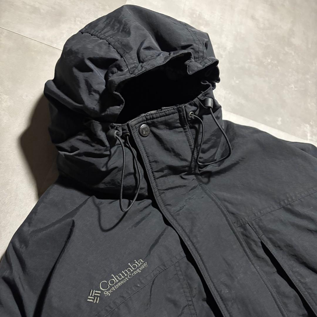 極肉厚 00s Columbia コロンビア　ダウンジャケット　ブラック　黒