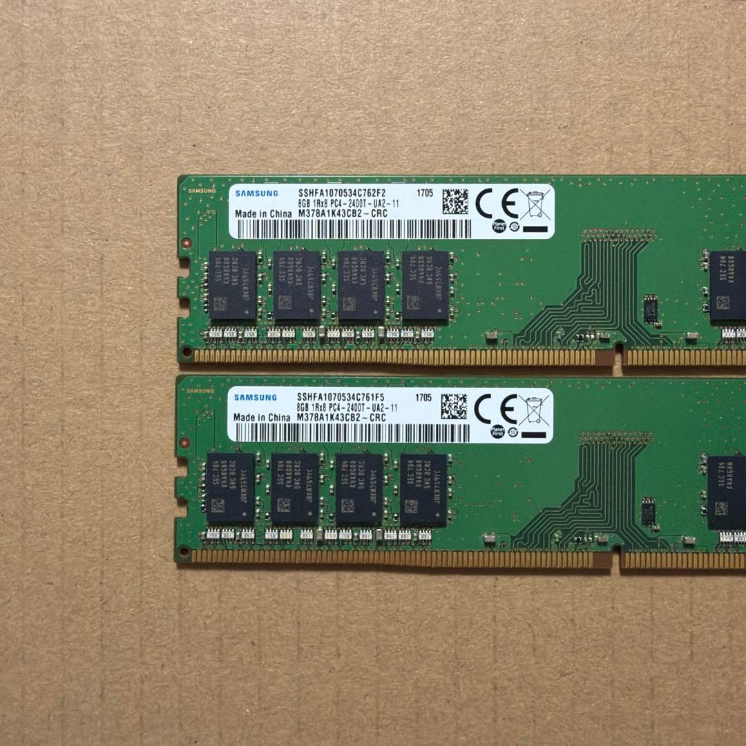 [22] デスクトップ PC メモリ8GBx2(16GB) DDR4 2400