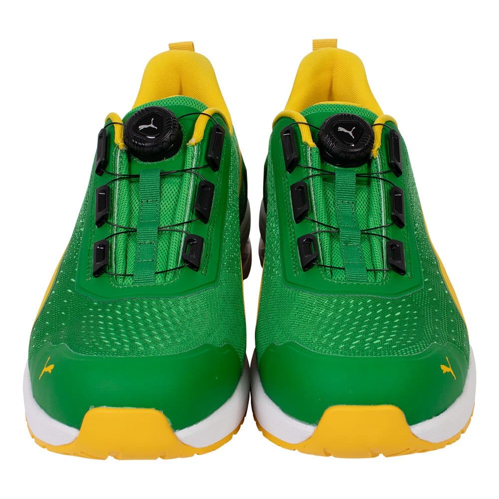 プーマ安全靴#64.408 26.5cmグライドグリーンディスク