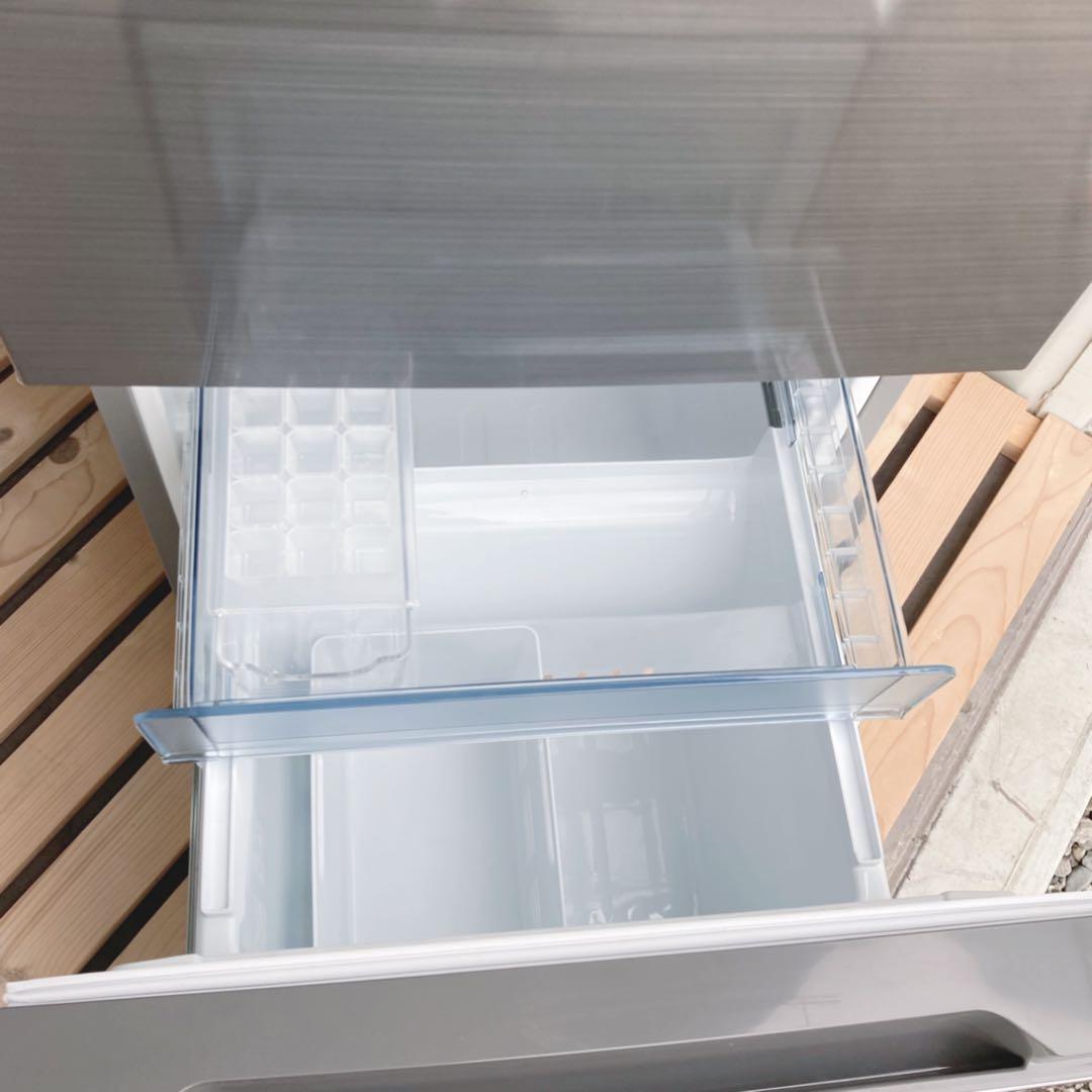 取付無料！日立メタリックシルバー高性能おしゃれインテリア冷蔵庫！洗濯機