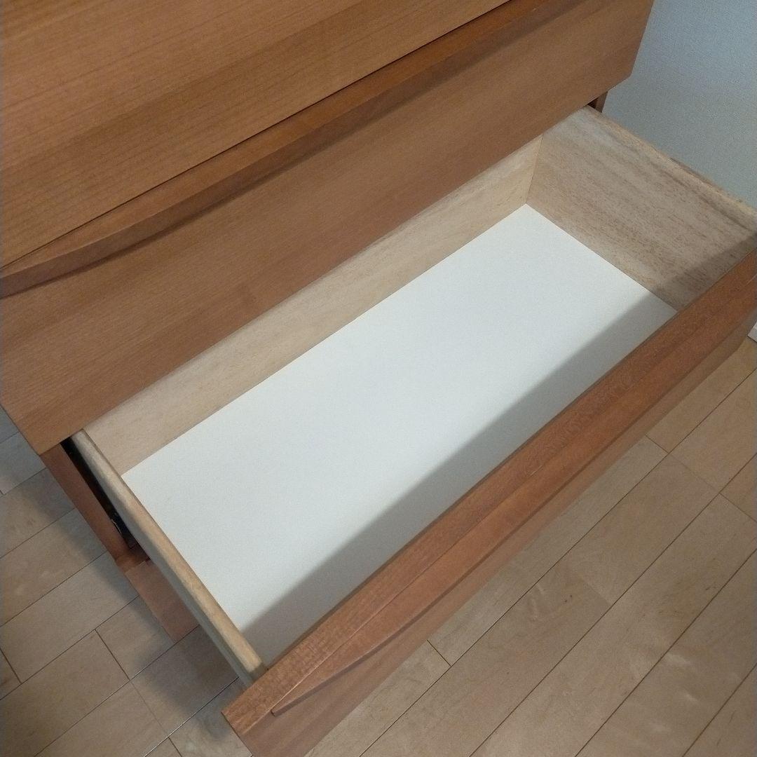 並文鳥●unico LUNE ウニコ　ルーン　5段チェスト【廃盤品】