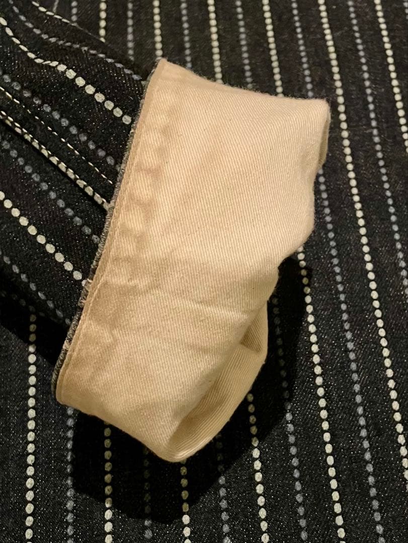 児島ジーンズ バイカラー ウォバッシュ カバーオール RNB-5045