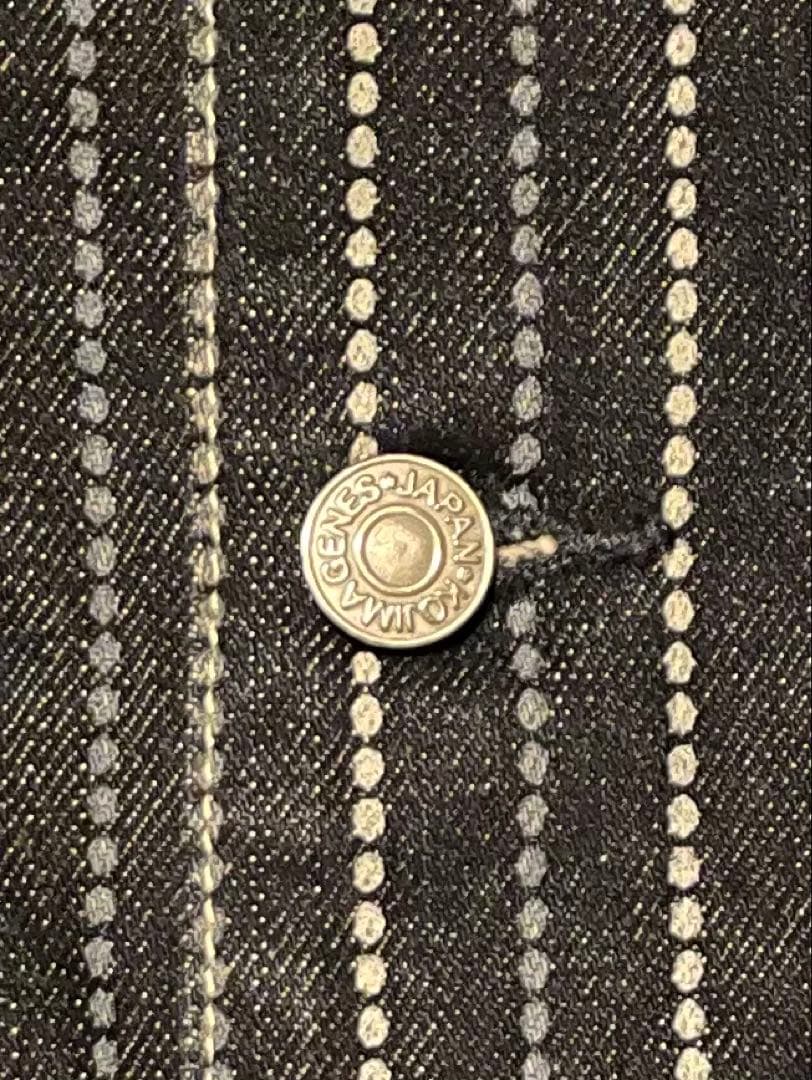 児島ジーンズ バイカラー ウォバッシュ カバーオール RNB-5045