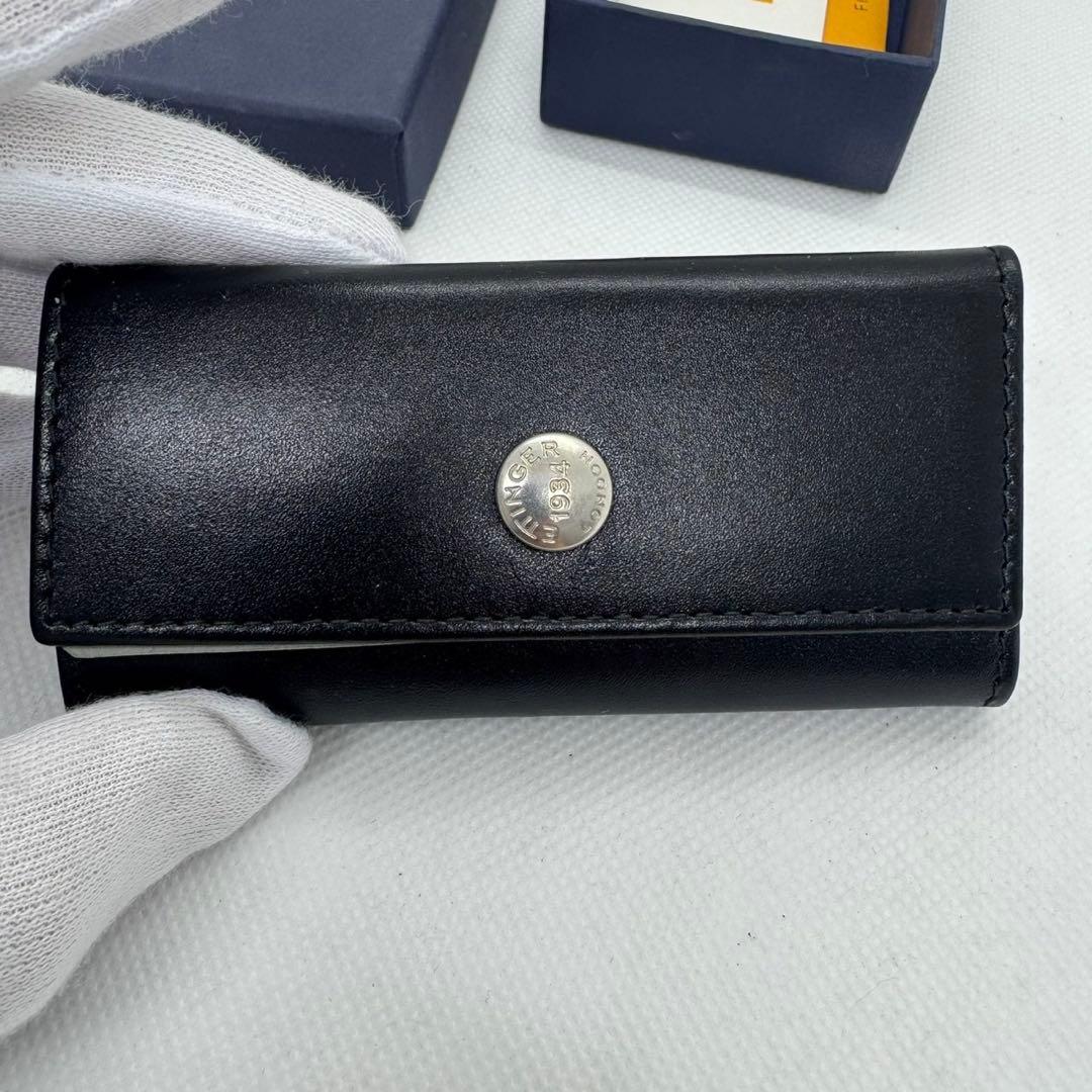 ETTINGER 黒 レザー キーケース