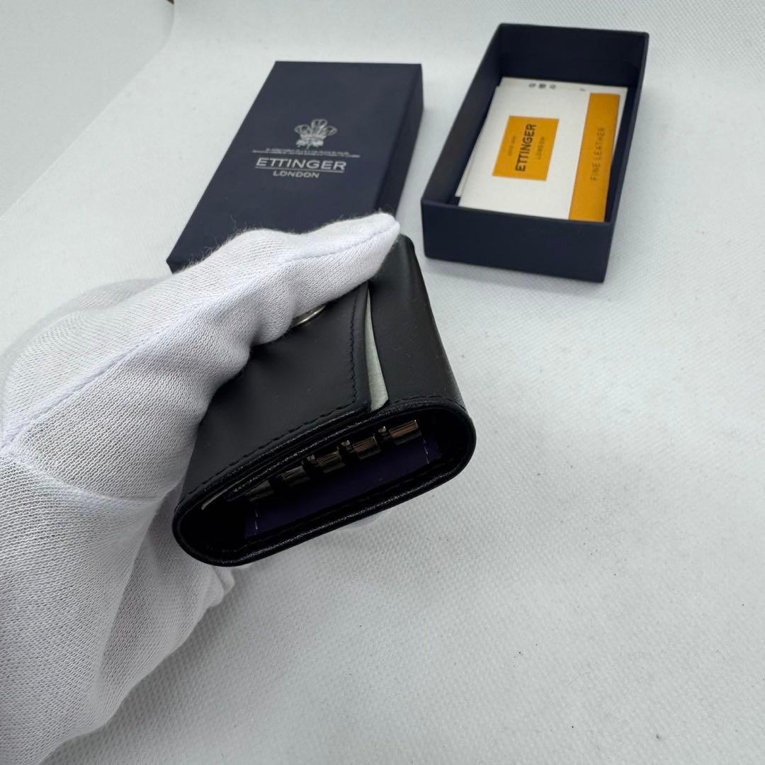 ETTINGER 黒 レザー キーケース