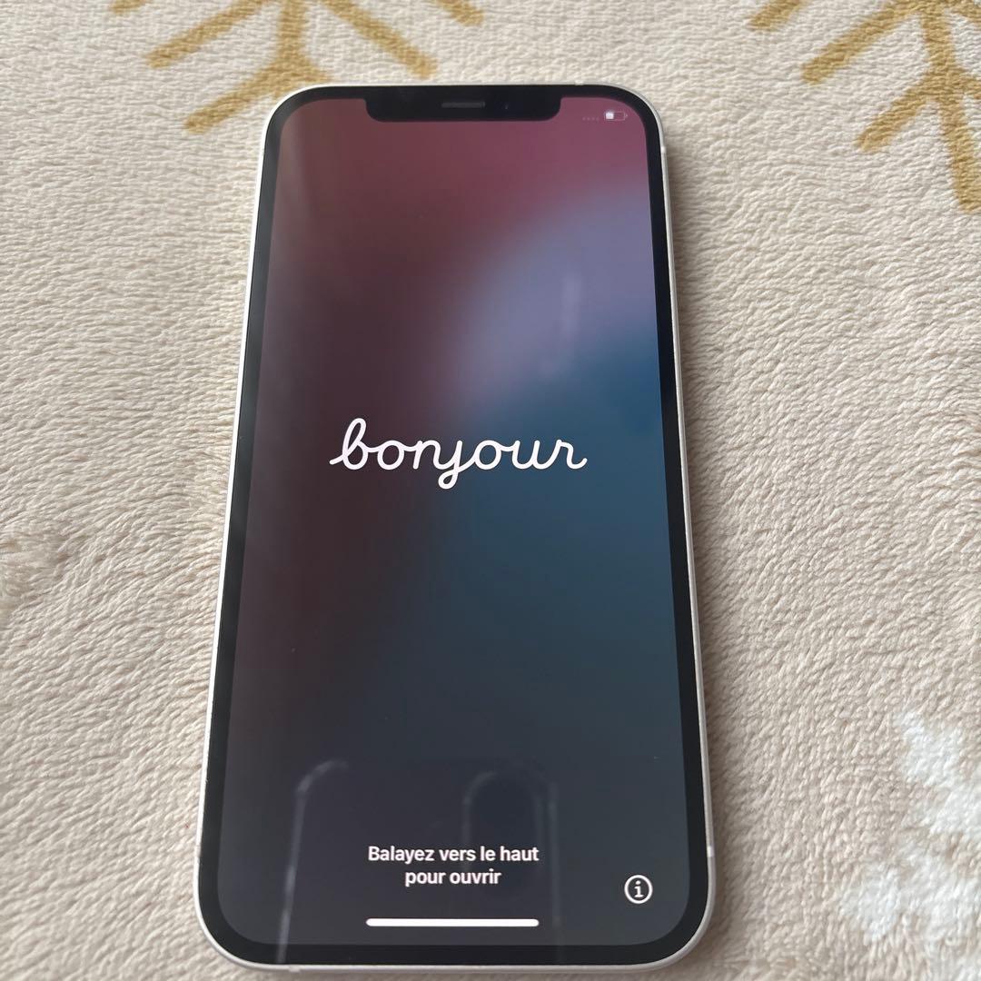 iPhone 12 64GB ホワイトSIMフリー　美品　電池85% おまけ