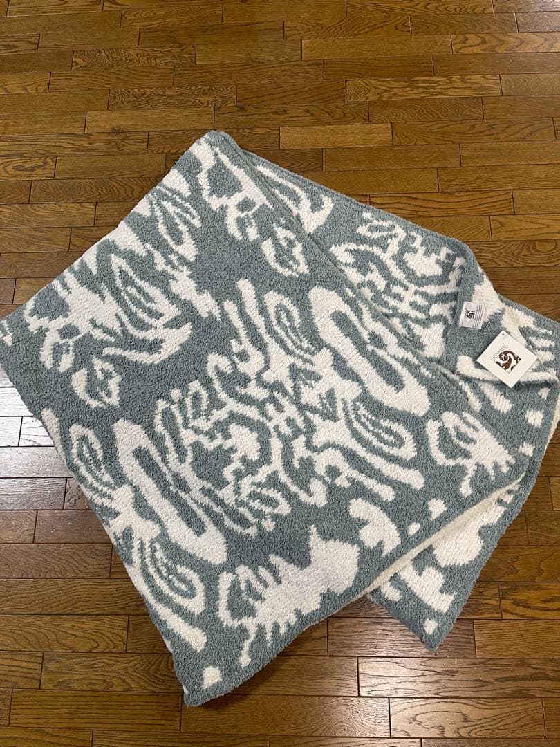 カシウエア　ダマスク　大判　ブランケット　毛布