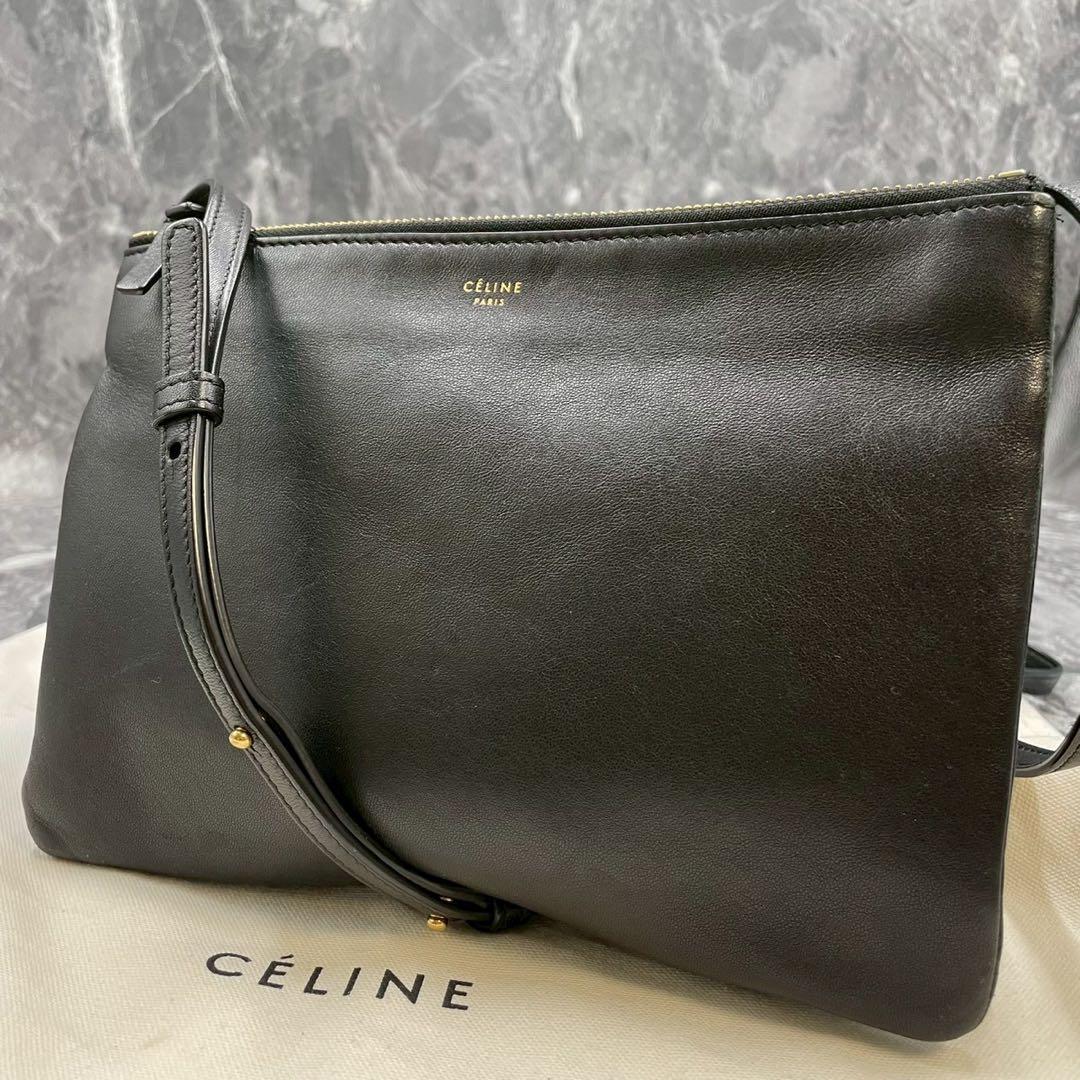 キラキラ　迅速発送 ✨ CELINE セリーヌ　トリオ ラージ　ショルダー