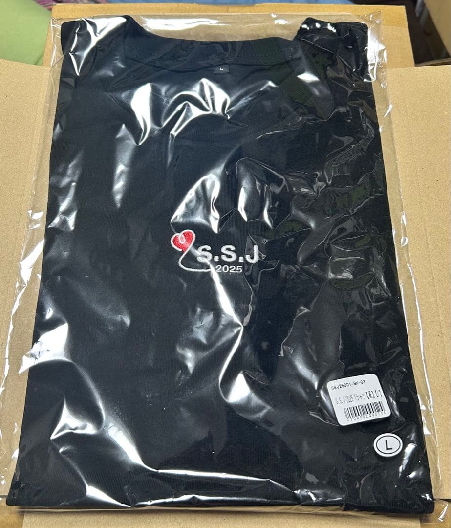 志尊淳S.S.J 2025 ブラック Tシャツ Lサイズ　新品未開封