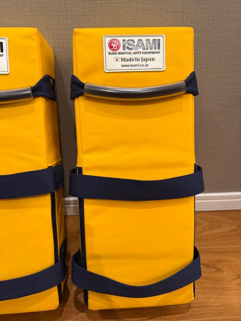 【国産】イサミ/ISAMI 空手キックミット 黄色（2個セット）