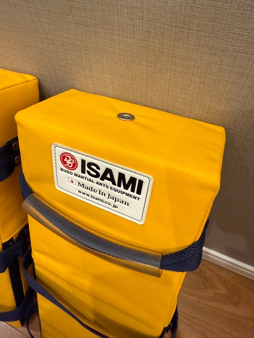 【国産】イサミ/ISAMI 空手キックミット 黄色（2個セット）
