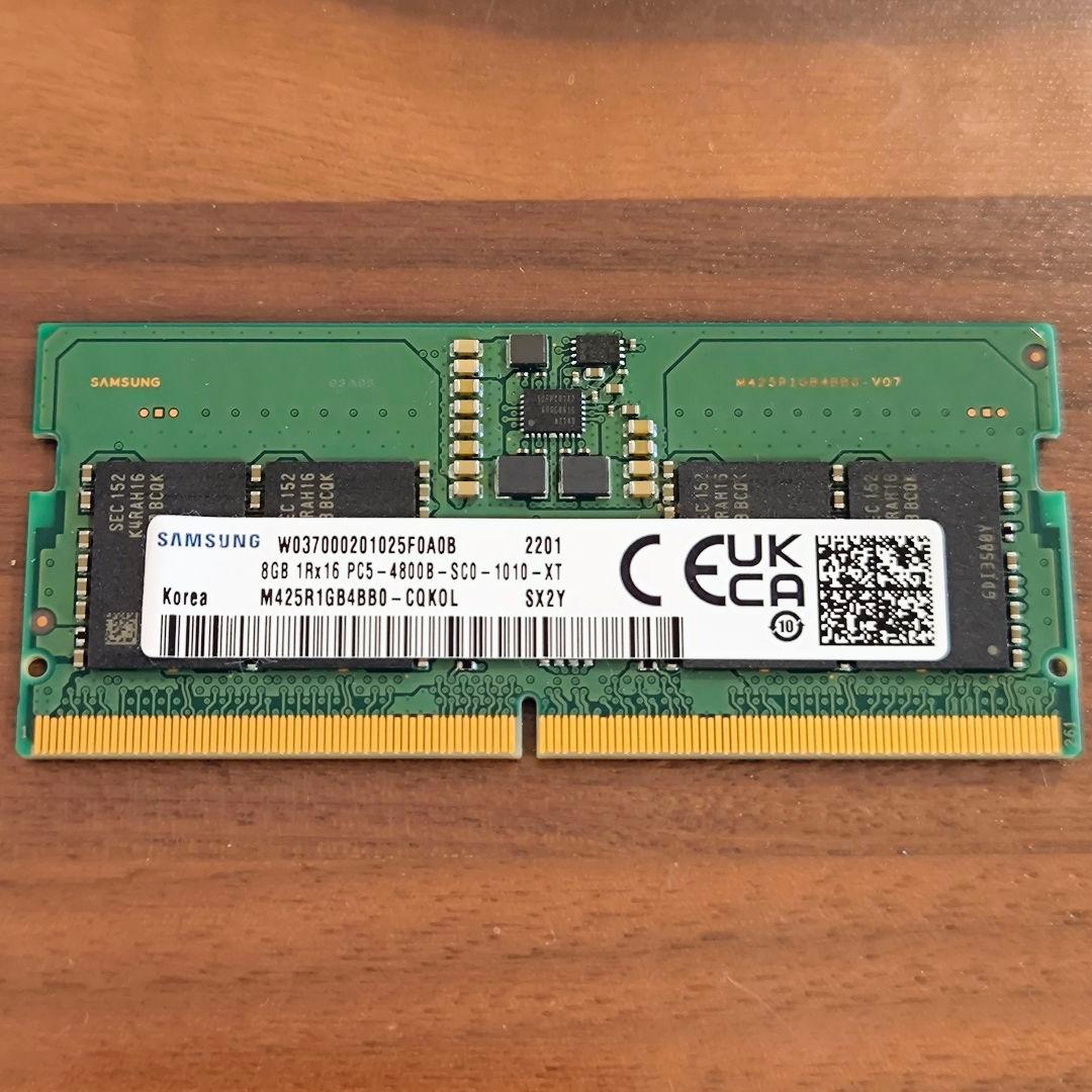 サムスン 8GB DDR5 4800MHz PC5-38400 ノート用メモリ