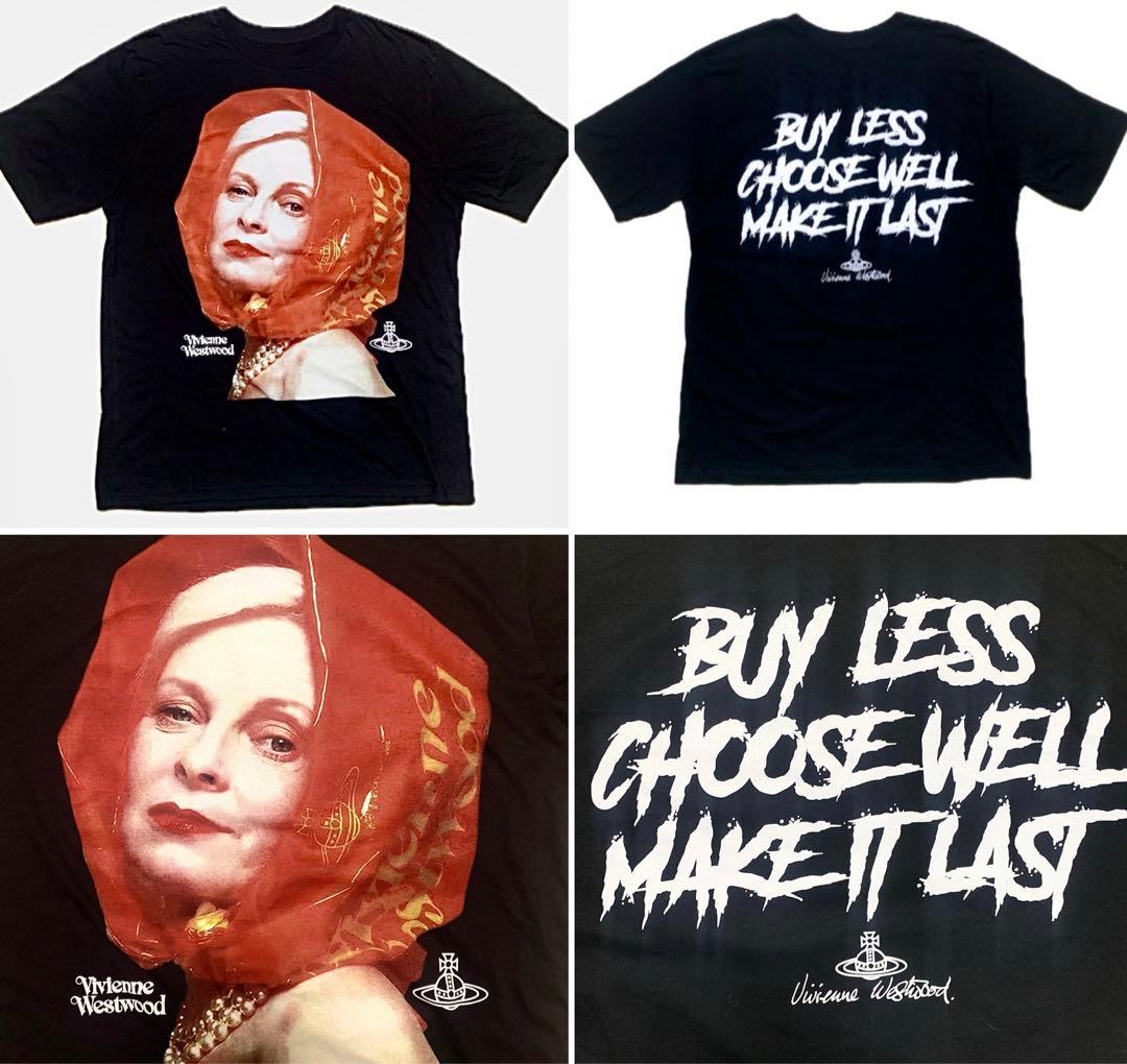 タ*イ様 Vivienne Westwood 追悼Tシャツ 着丈75 両面プリン
