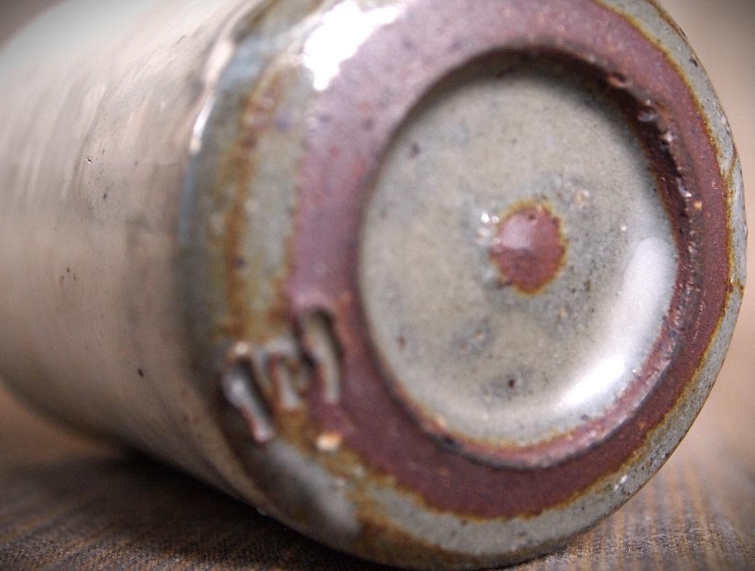 未使用★中里隆★唐津粉引筒湯呑セット★共箱