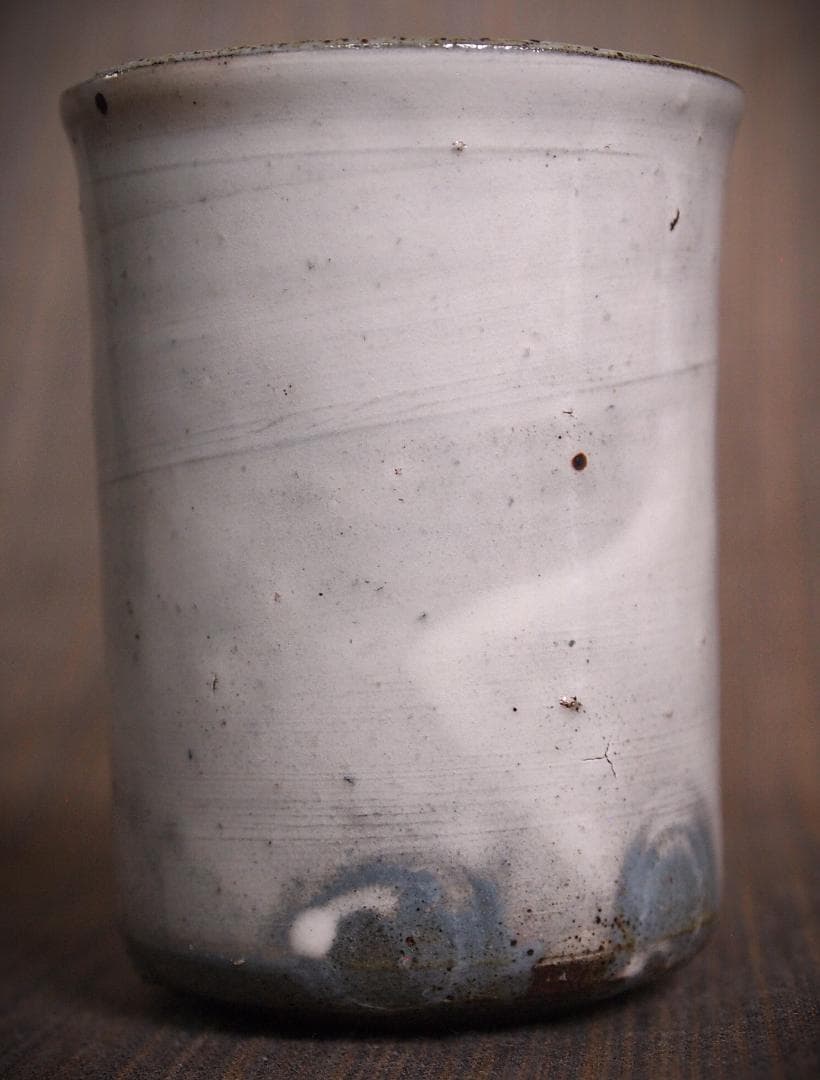 未使用★中里隆★唐津粉引筒湯呑セット★共箱