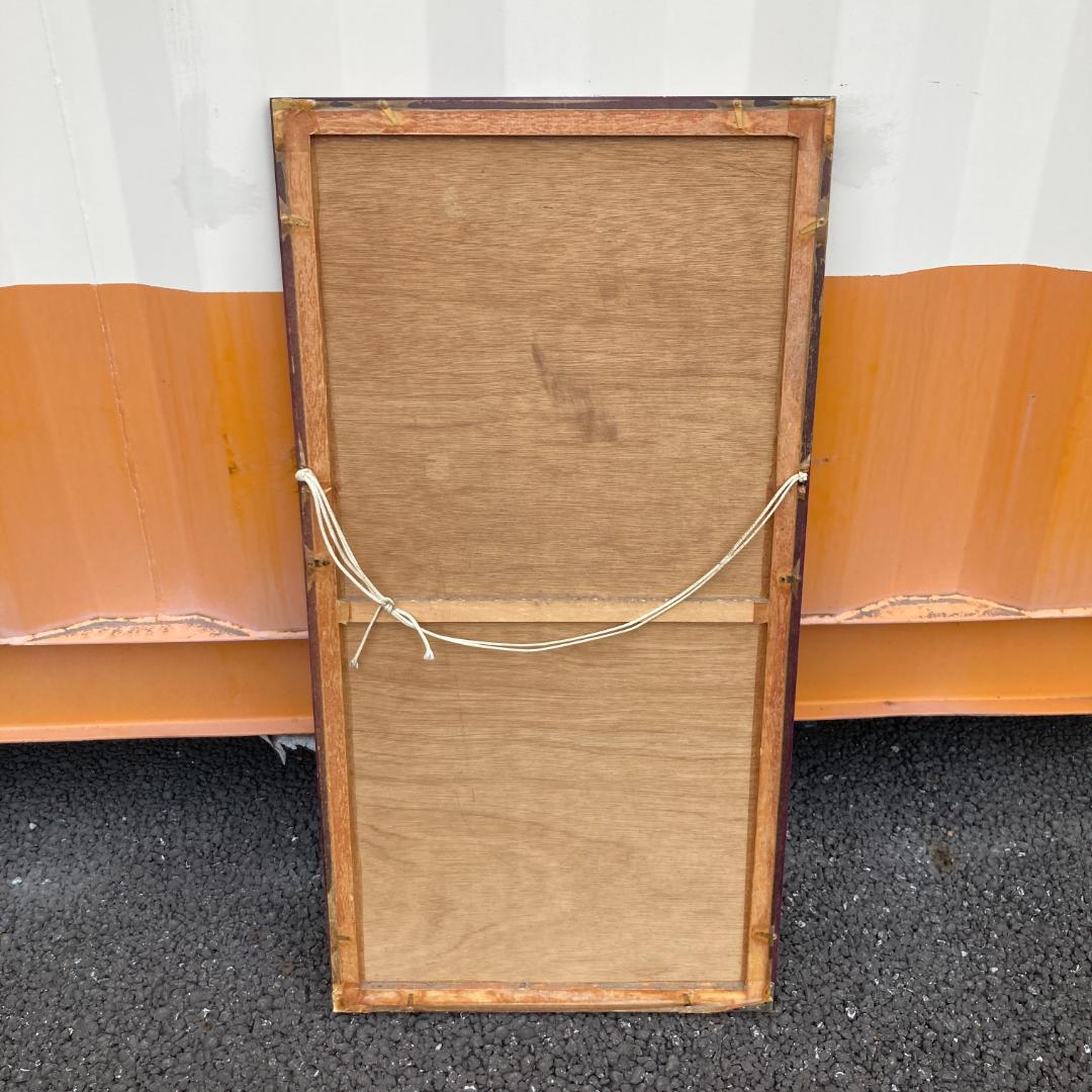 竹久夢二『黒船屋』リトグラフ 16/300部 黒猫 額装92×47cm