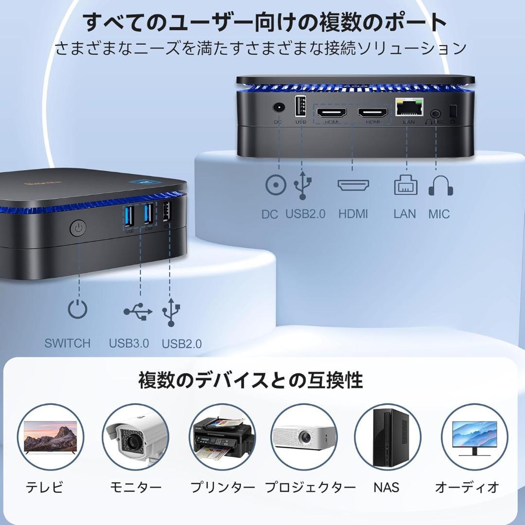 【新品同様】Blackview ミニPC MP60　Intel N150