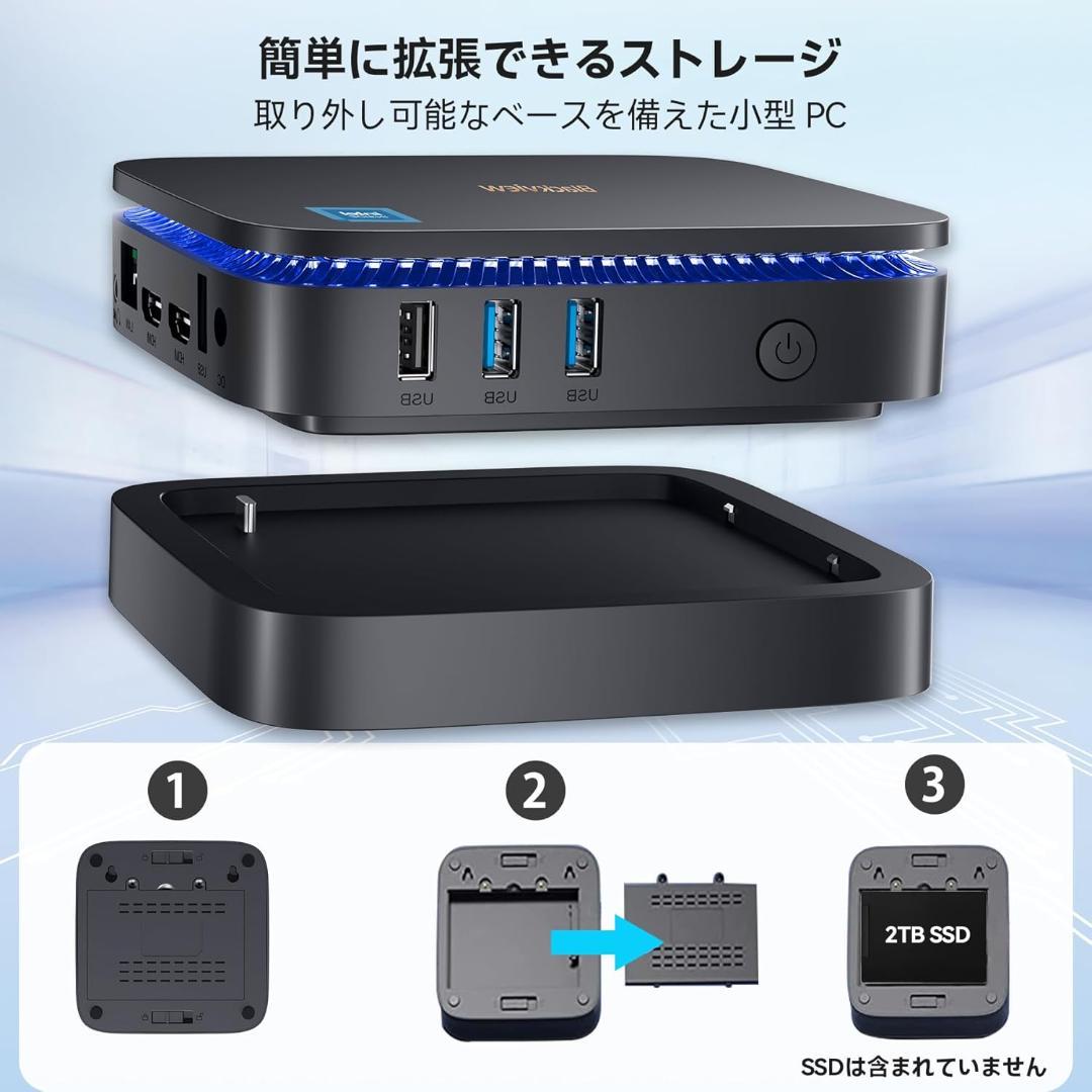 【新品同様】Blackview ミニPC MP60　Intel N150