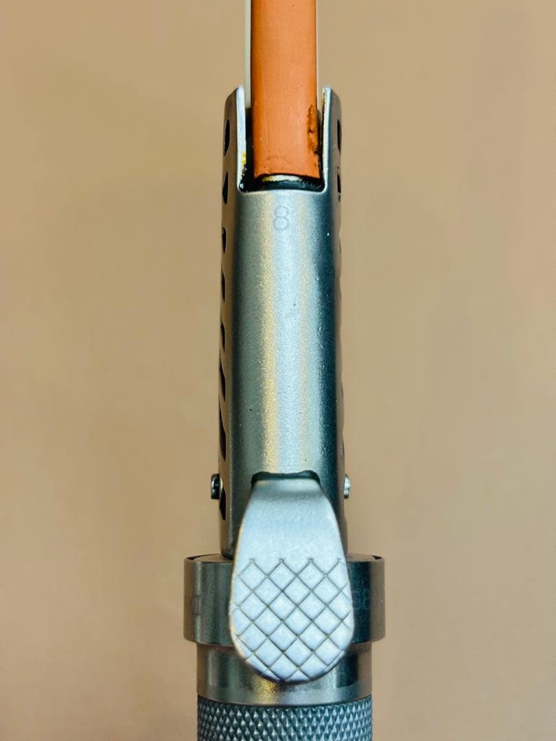 超美品TKセラミックアイロン　元巻き8㎜丸アイロン/レンツアイロン/理容アイロン