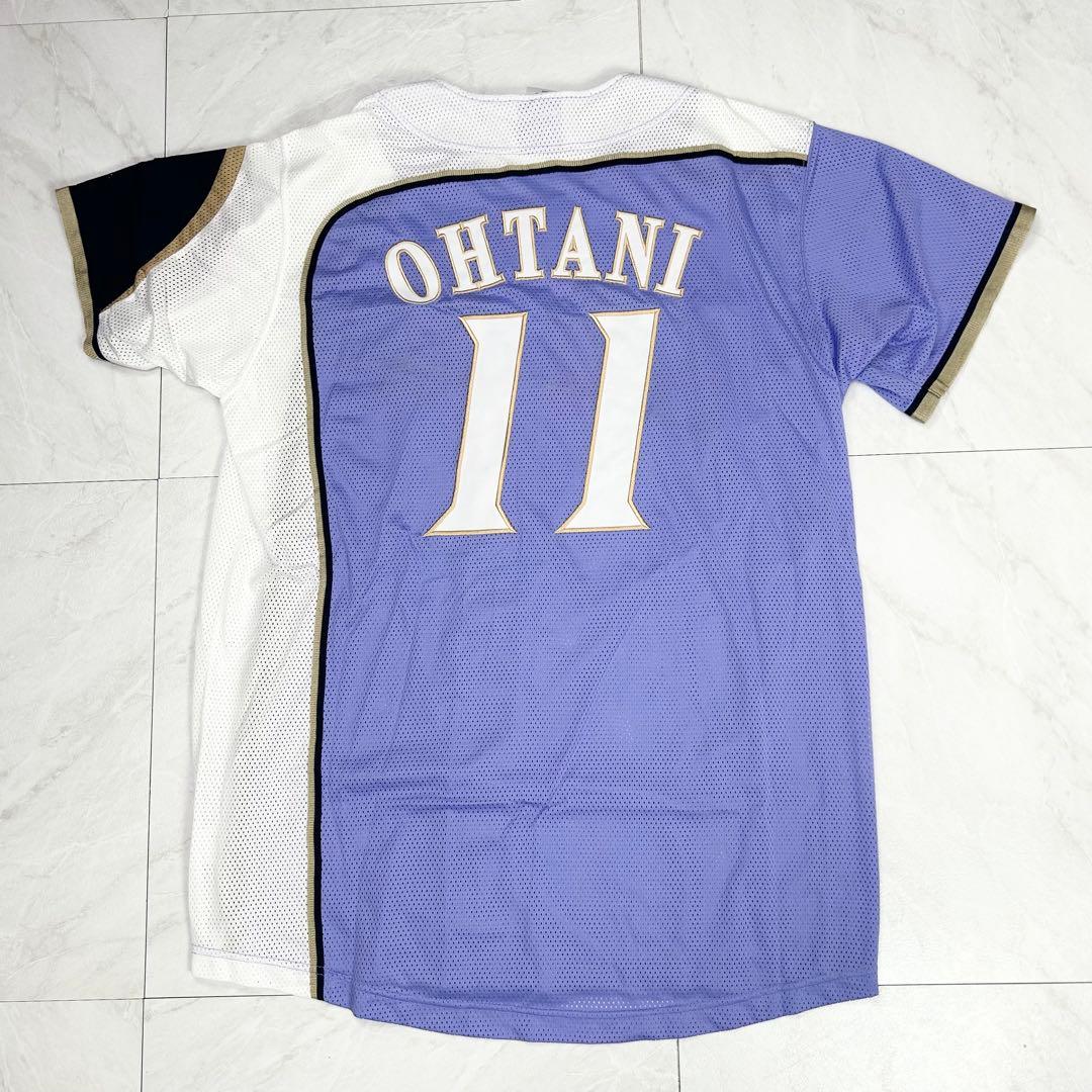極美品 大谷翔平 北海道シリーズ 2015 ラベンダーユニフォーム 刺繍