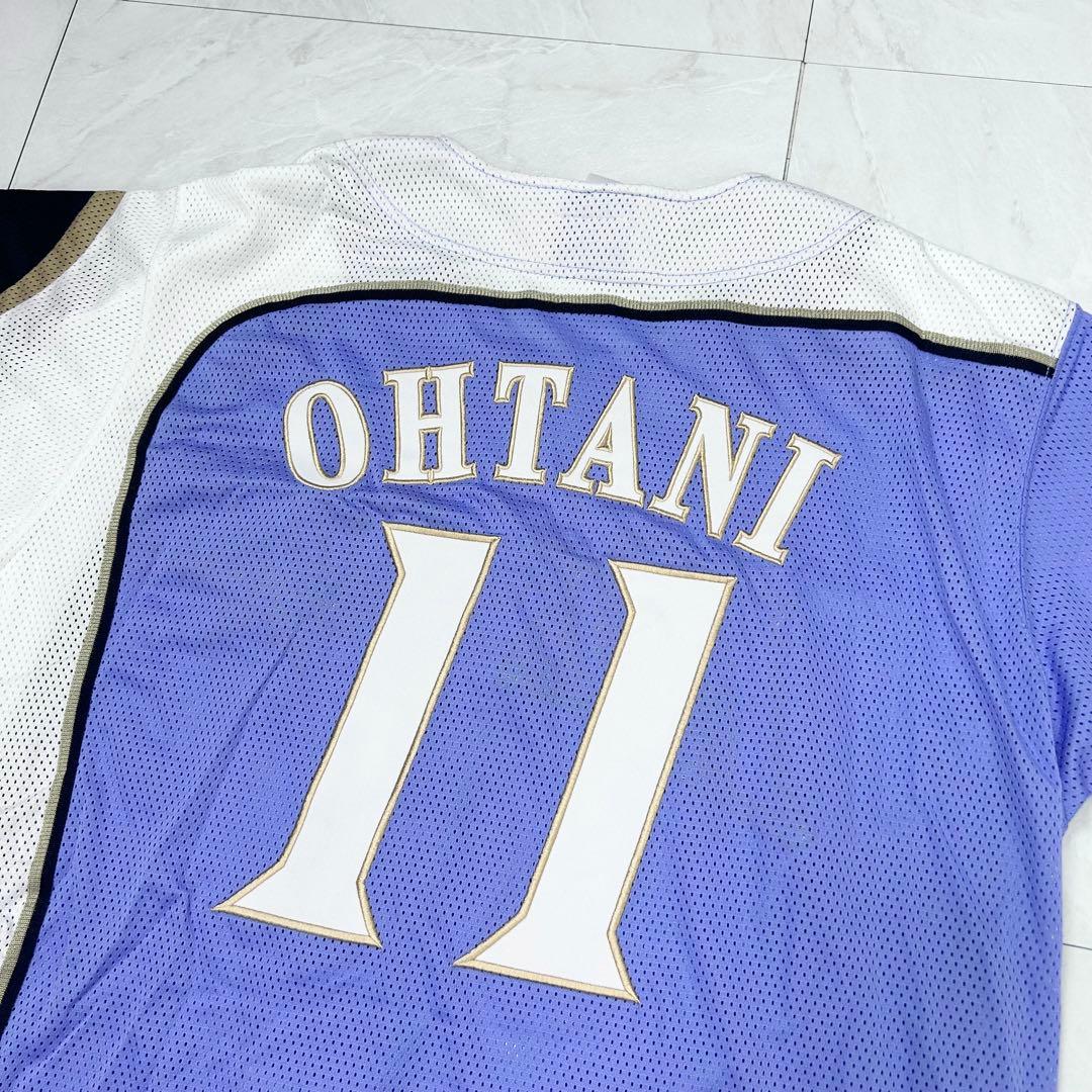 極美品 大谷翔平 北海道シリーズ 2015 ラベンダーユニフォーム 刺繍