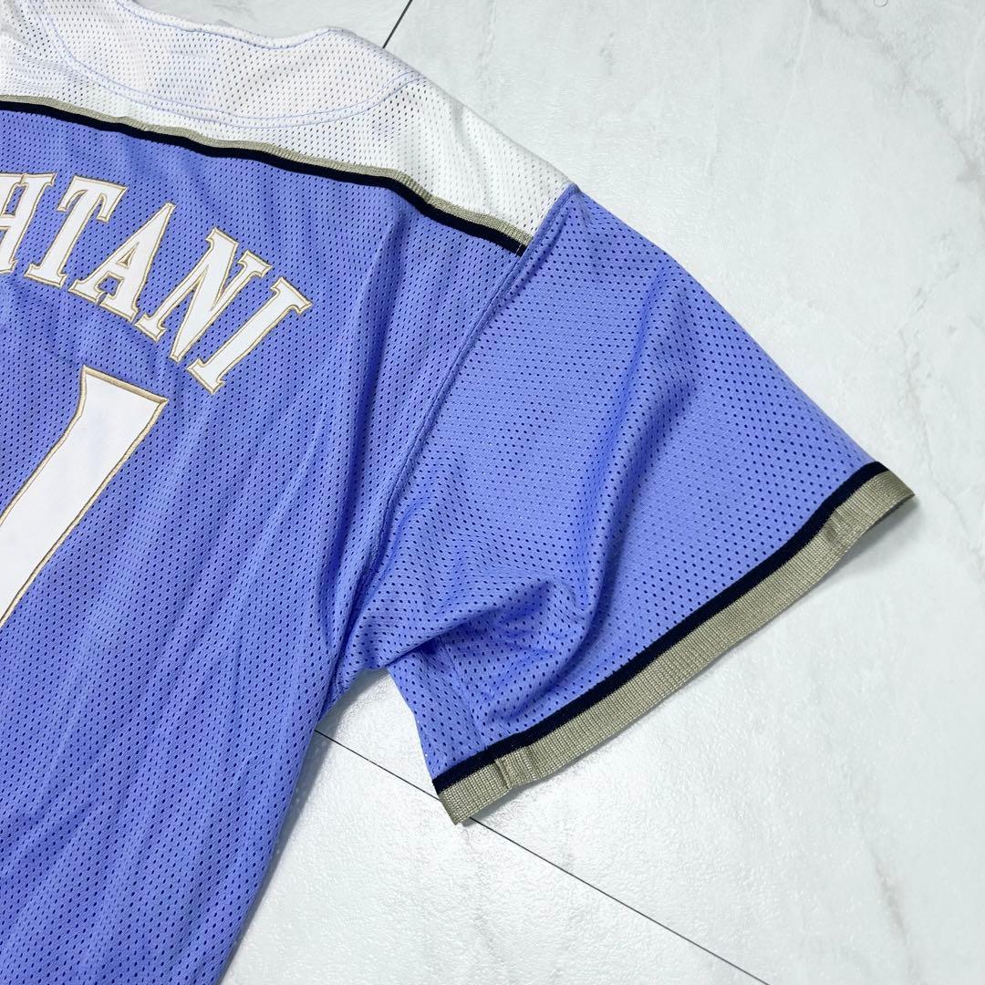 極美品 大谷翔平 北海道シリーズ 2015 ラベンダーユニフォーム 刺繍