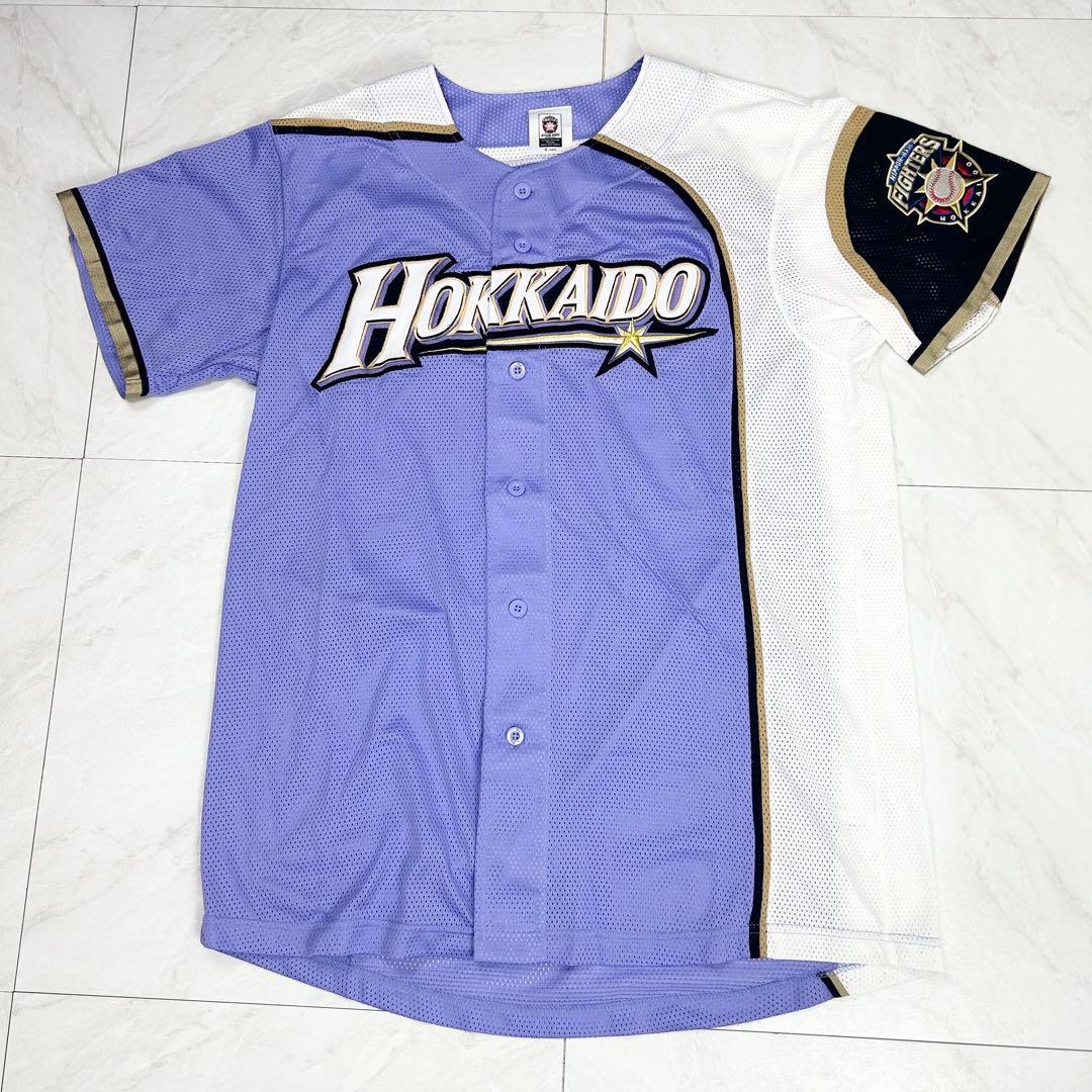 極美品 大谷翔平 北海道シリーズ 2015 ラベンダーユニフォーム 刺繍