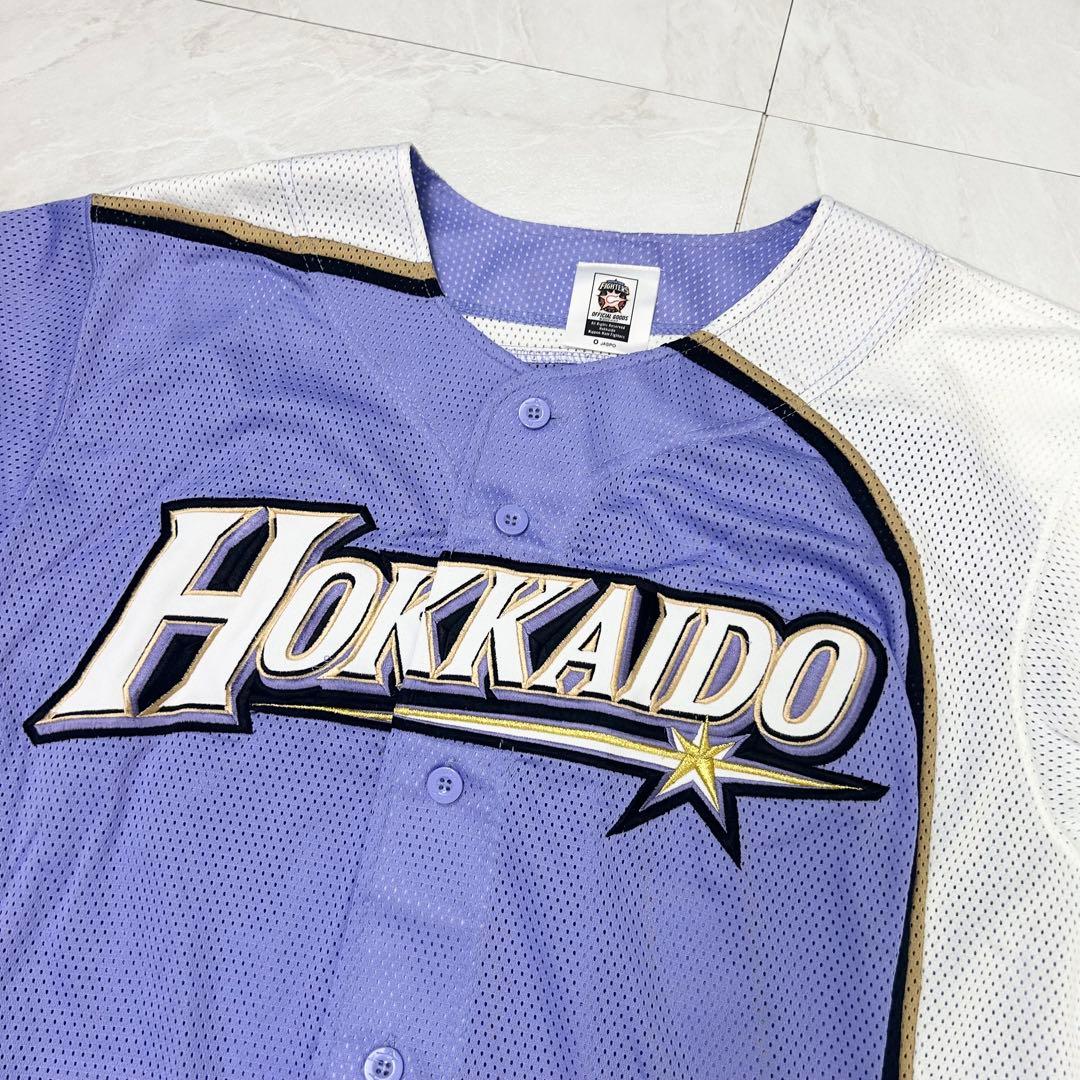 極美品 大谷翔平 北海道シリーズ 2015 ラベンダーユニフォーム 刺繍