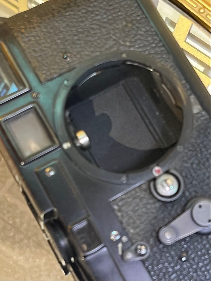 Leica M3 DSブラック 真鍮の覗く色気 動作良好