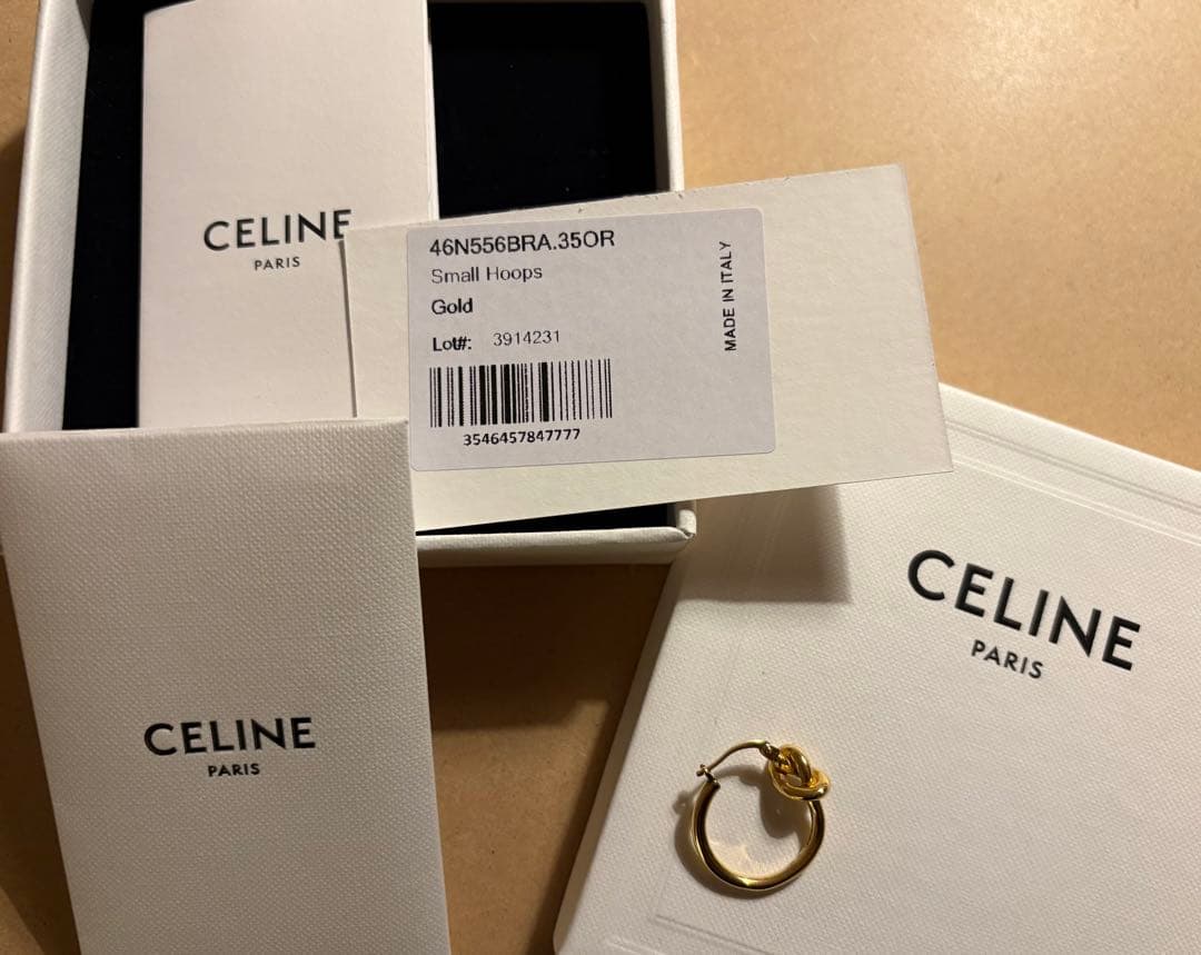 CELINE ピアス　片耳　アクセサリー　ノット　箱なし　値下げ
