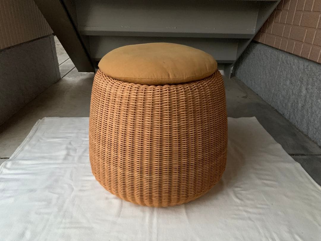 希少 山川ラタン 剣持勇デザイン ヴィンテージ スツール ジャパニーズモダン A