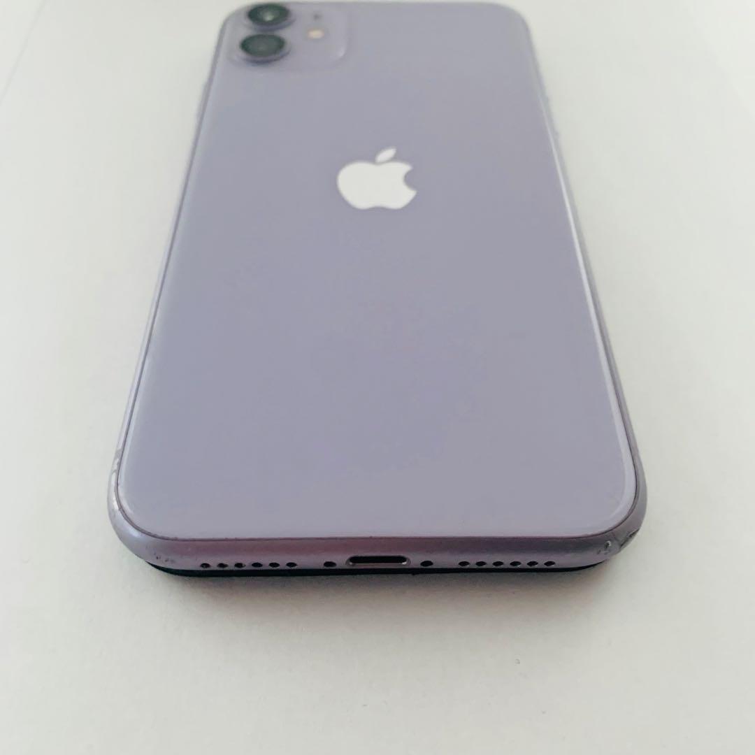Apple iPhone 11 パープル ジャンク 背面傷あり