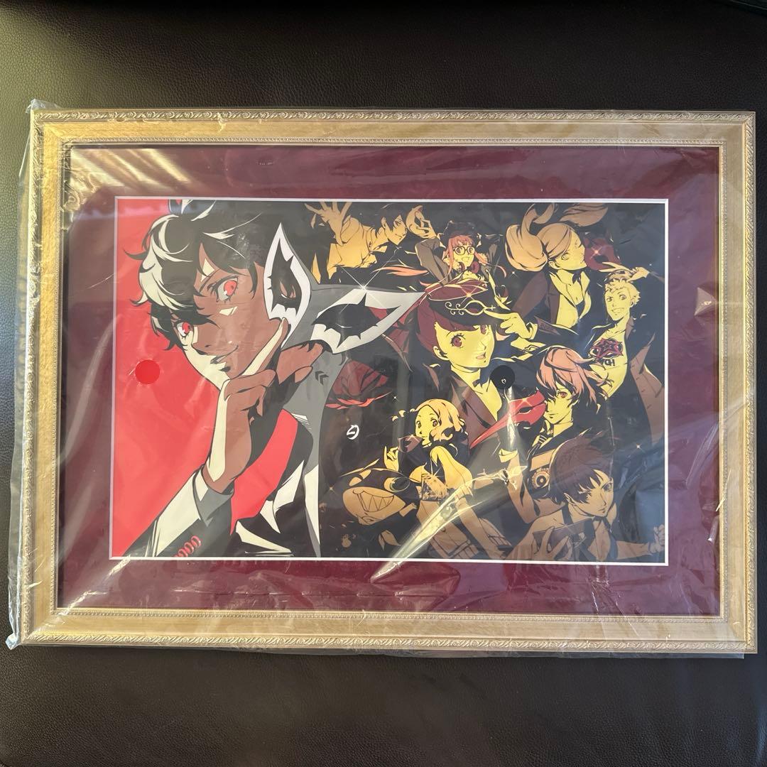ペルソナ5 額縁　額装絵　キャラファイングラフ