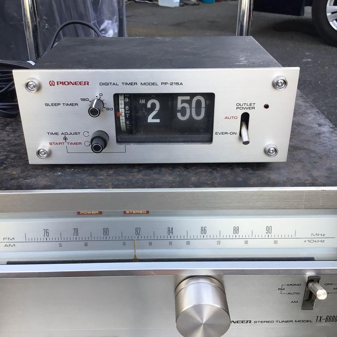 Pioneer オーディオ機器　パタパタ時計　セット チューナー　デッキ　アンプ