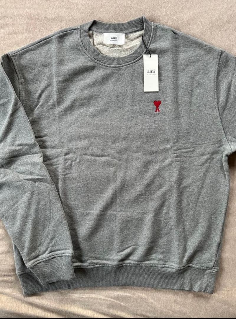 XXL AMI Paris アミ グラフィック スウェット シャツ グレー