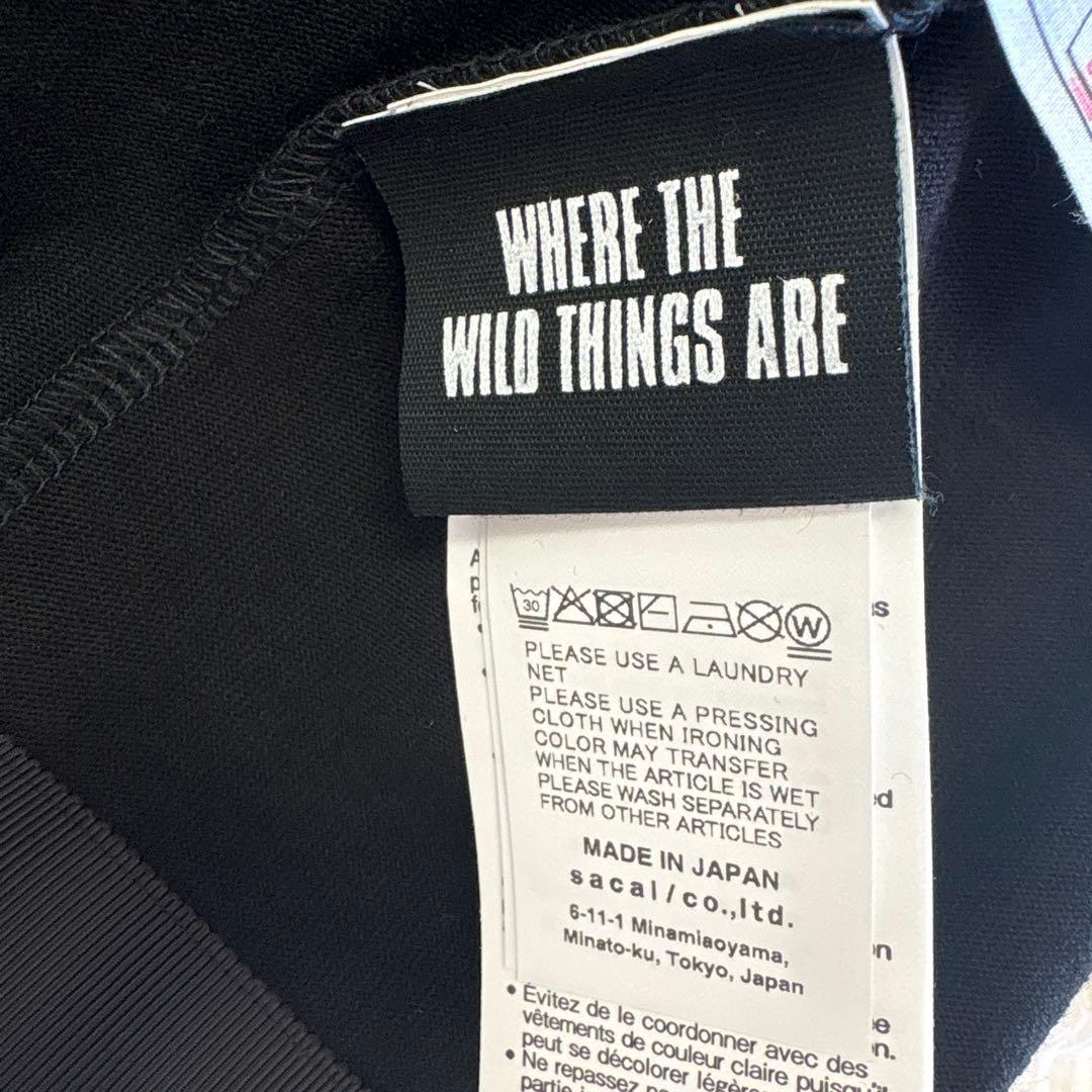 sacai Tシャツ　黒フレア