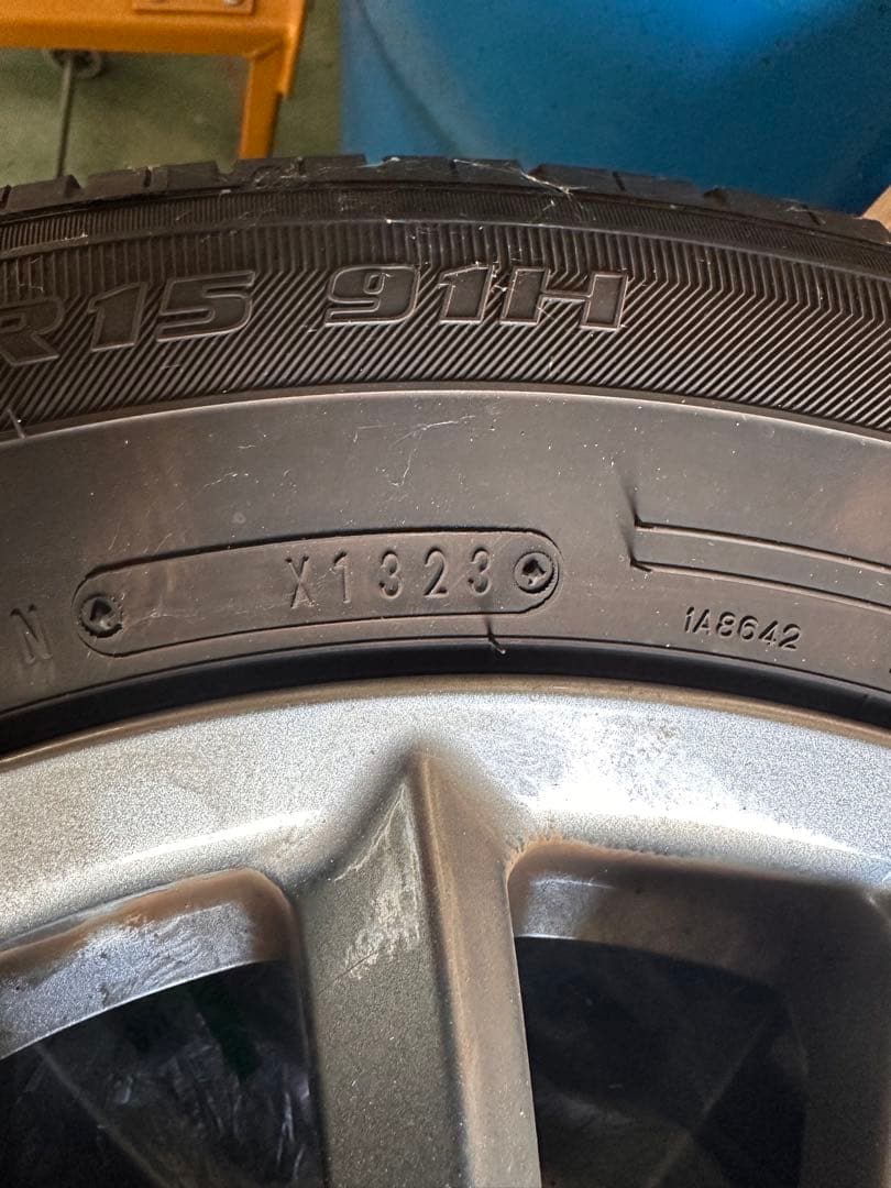 195/65R15 5スポークホイールとタイヤセット