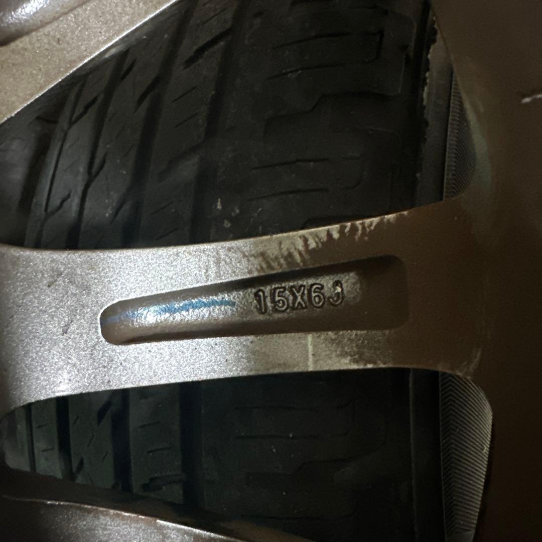 195/65R15 5スポークホイールとタイヤセット