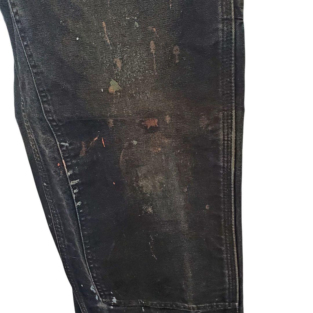 Carhartt ダブルニー ブラック 31×34 ペンキワーク USA製