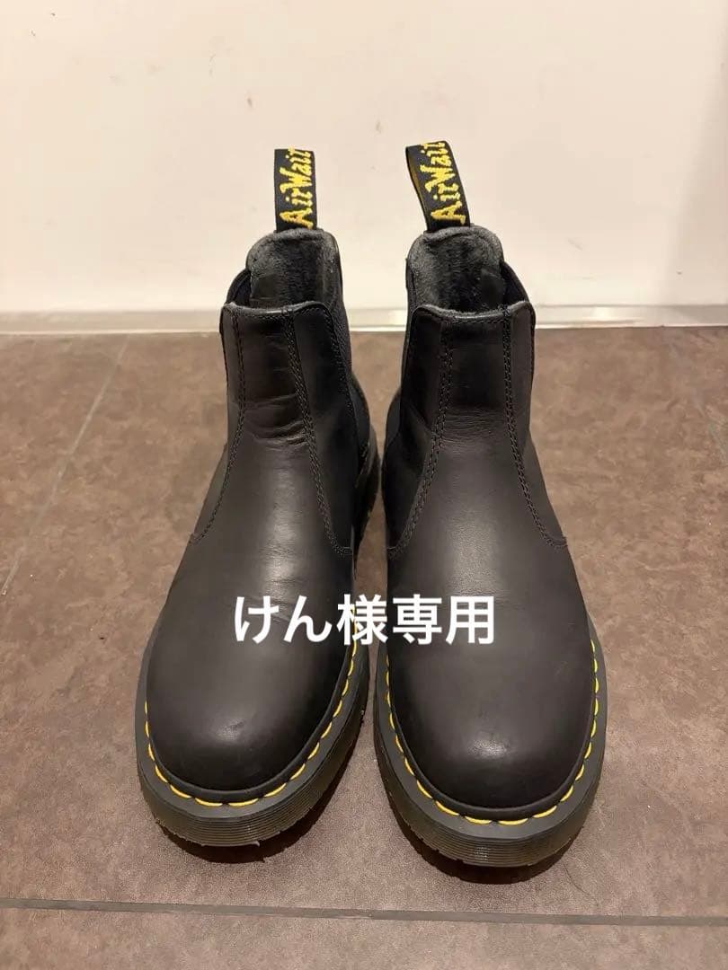 Dr. Martens ブラック サイドゴアブーツ