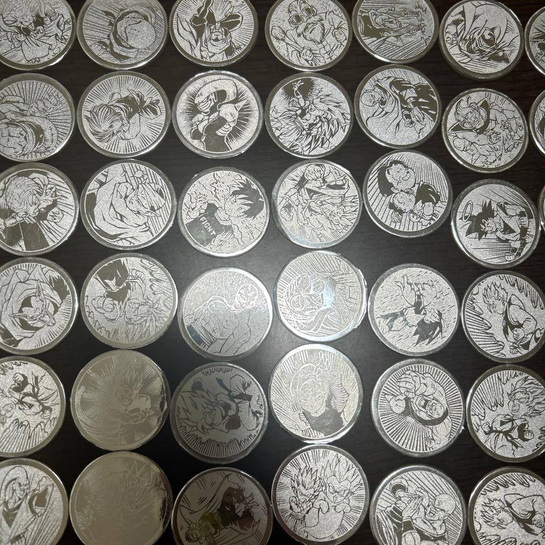 ドラゴンボールZ S&Bめんこ　銀　76種類　計167枚　歯抜け多数　被りあり