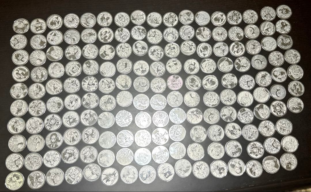 ドラゴンボールZ S&Bめんこ　銀　76種類　計167枚　歯抜け多数　被りあり