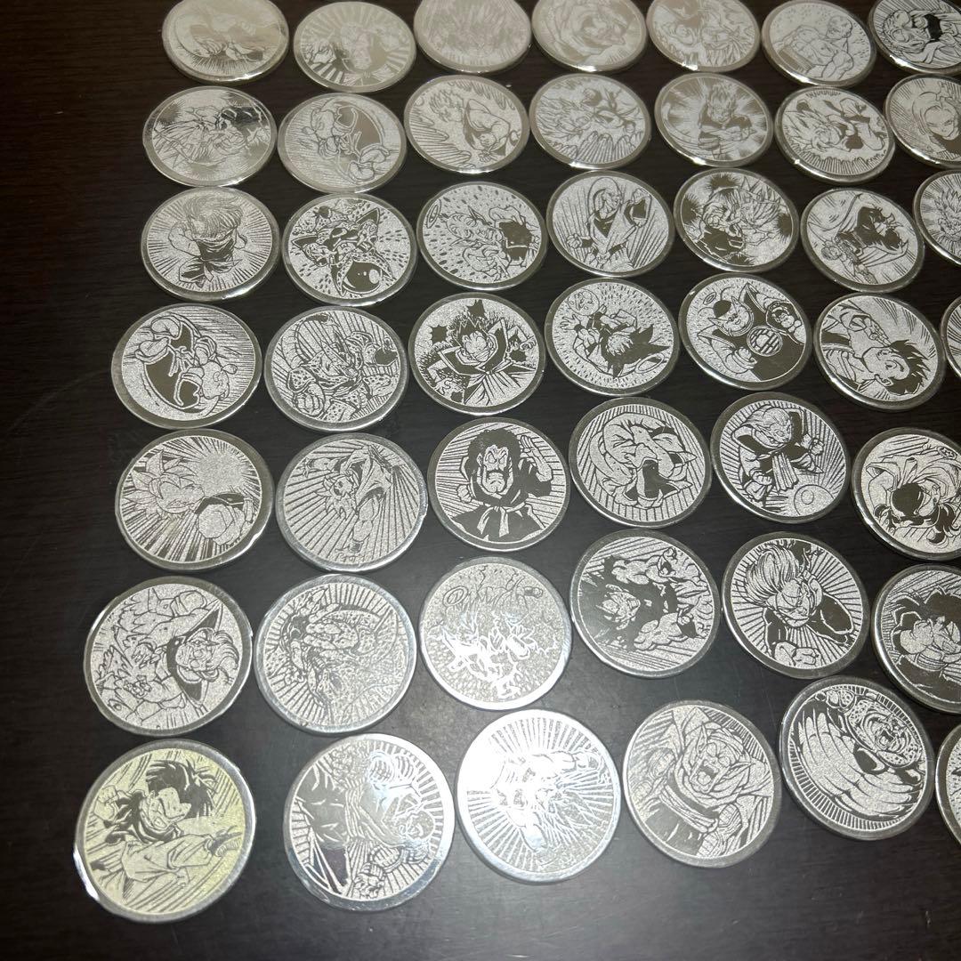 ドラゴンボールZ S&Bめんこ　銀　76種類　計167枚　歯抜け多数　被りあり