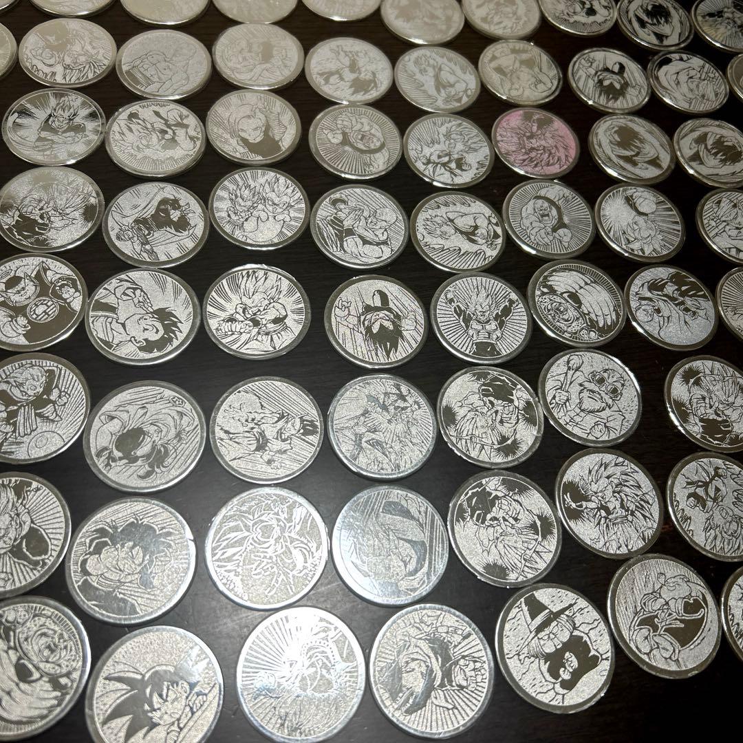 ドラゴンボールZ S&Bめんこ　銀　76種類　計167枚　歯抜け多数　被りあり