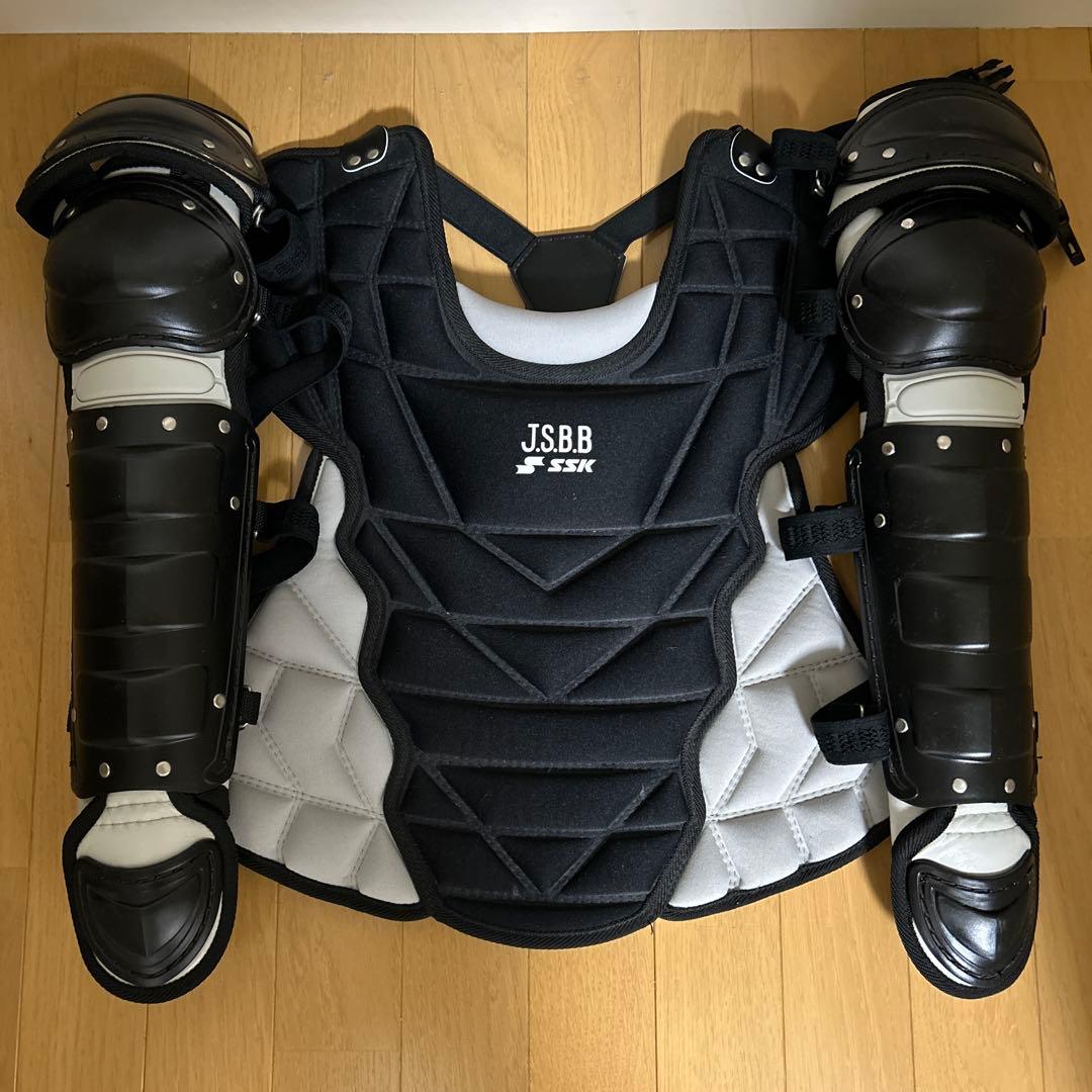SSK少年軟式用 プロテクター レガース セット