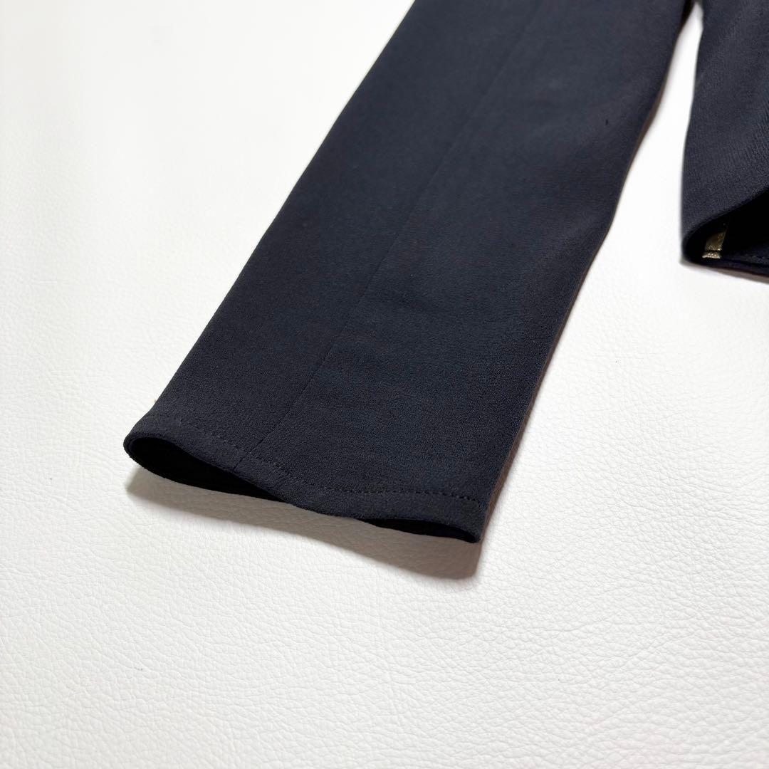 Beige, ベイジ CINDY ノーカラージャケット 近年 ネイビー サイズ2