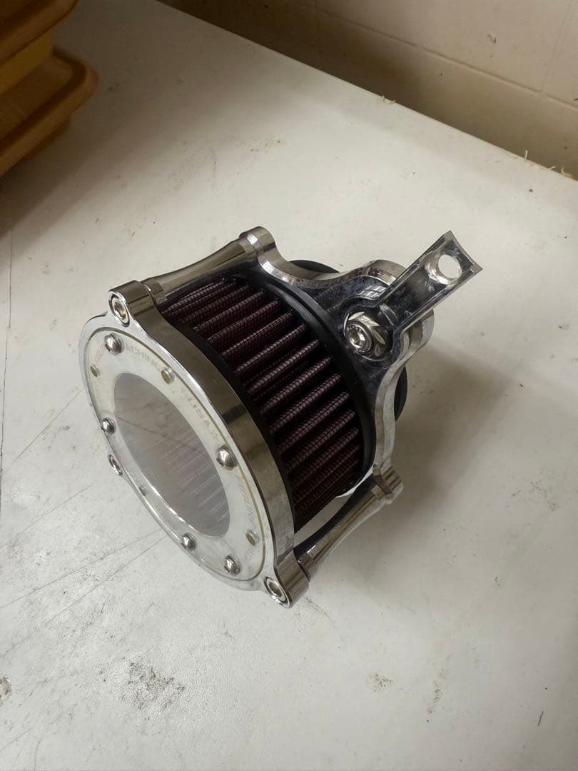 スケルトン エアクリ ハーレー用 カスタム品（ドラッグスター装着例あり）