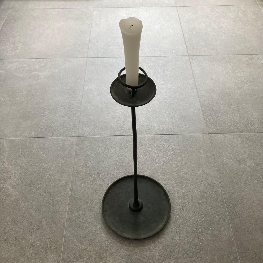 江戸時代 燭台 蝋燭立て 青銅製 茶道 瞑想 ヨガ ヒーリング 骨董 古美術